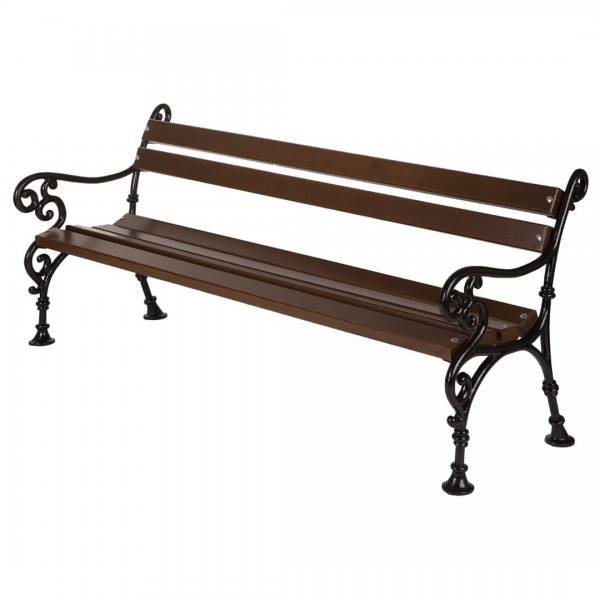Cast iron bench with backrest Palermo Cast iron bench with backrest Palermo