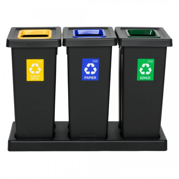 Set of 3 segregation bins Best Bin 3 x 53L Set of 3 segregation bins Best Bin 3 x 53L