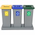 Set of 3 segregation bins Best Bin 3 x 53L Set of 3 segregation bins Best Bin 3 x 53L