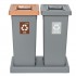 Set of 2 segregation bins Best Bin 2 x 53L Set of 2 segregation bins Best Bin 2 x 53L
