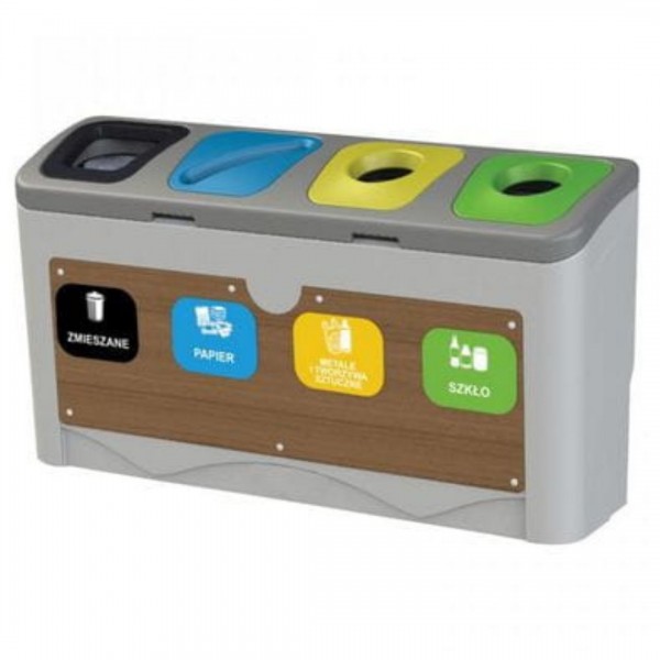 Eco Sorter Waste Segregation Station 4 x 50L