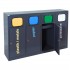 4-module waste segregation station Eco Estri 4 x 60L with flaps 4-module waste segregation station Eco Estri 4 x 60L with flaps