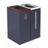 2-module waste segregation station Eco Star 2 x 60L 2-module waste segregation station Eco Star 2 x 60L