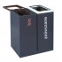2-module waste segregation station Eco Star 2 x 60L 2-module waste segregation station Eco Star 2 x 60L