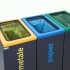 3-module waste segregation station Eco Star 3 x 60L