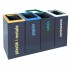 4-module waste segregation station Eco Star 4 x 60L