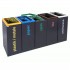 5-module waste segregation station Eco Star 5 x 60L 5-module waste segregation station Eco Star 5 x 60L