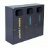 3-module waste segregation station Eco Estri 3 x 60L galvanized