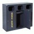 3-module waste segregation station Eco Estri 3 x 60L galvanized