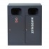 2-module waste segregation station Eco Estri 2 x 60L galvanized 2-module waste segregation station Eco Estri 2 x 60L galvanized