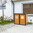 Wooden waste bin shelter 2 x 120L Wooden waste bin shelter 2 x 120L