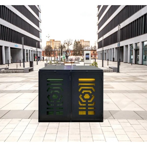 Waste bin shelter 2 x 120L Waste bin shelter 2 x 120L