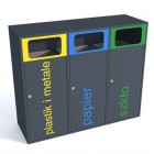 Esterno 3 x 120L Segregation Container Esterno 3 x 120L Segregation Container