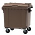 4-wheel waste container 1100 L ESE Split Lid with ”flap in flap" brown 4-wheel waste container 1100 L ESE Split Lid with ”flap in flap" brown