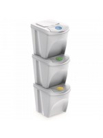 Waste segregation bin Sortbucket 3 x 25L white