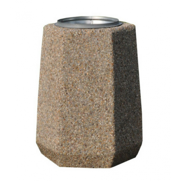 Concrete waste bin Flora 40 L Concrete waste bin Flora 40 L