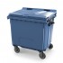 4-wheel waste container 1100 L Contenur with flat lid 4-wheel waste container 1100 L Contenur with flat lid
