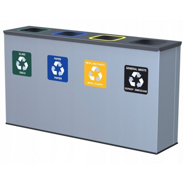 Waste segregation station EKO STATION 4 x 60L Waste segregation station EKO STATION 4 x 60L