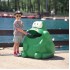 Froggo 70L green recycling bin for children Froggo 70L green recycling bin for children