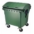 4-wheel waste container 1100 L Weber with semi-circular lid 4-wheel waste container 1100 L Weber with semi-circular lid