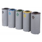 Waste segregation station Circle 5 x 80 L Waste segregation station Circle 5 x 80 L