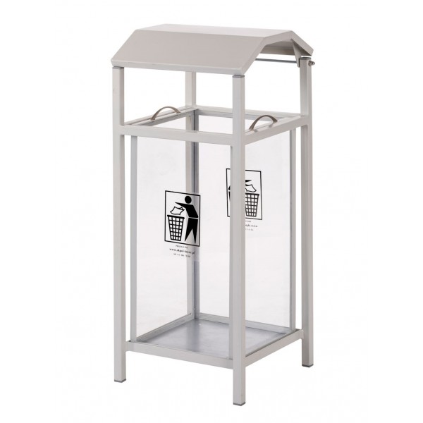 Transparent waste bin Limpid 40 L Transparent waste bin Limpid 40 L