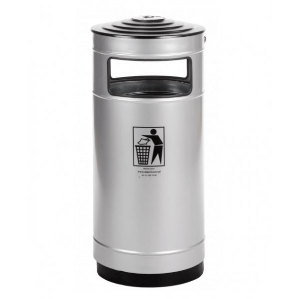 Street waste bin with concrete base Bliss 60L Street waste bin with concrete base Bliss 60L