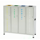 Segregation bin set PRO STEEL 4 x 50L Segregation bin set PRO STEEL 4 x 50L