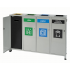 Waste segregation station STONE 4 x 80L Waste segregation station STONE 4 x 80L