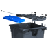 4-wheel waste container 1100 L ESE Split Lid with ”flap in flap" black 4-wheel waste container 1100 L ESE Split Lid with ”flap in flap" black