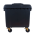 4-wheel waste container 1100L black ESE