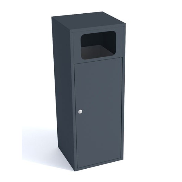 Street waste bin Block with a capacity of 80 L Street waste bin Block with a capacity of 80 L