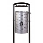 Street waste bin with a canopy roof K-A5 60L Street waste bin with a canopy roof K-A5 60L