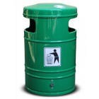 Street waste bin with ashtray Koala 40L Street waste bin with ashtray Koala 40L