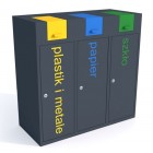 Waste segregation station Moderno Bin 3 x 40 L Waste segregation station Moderno Bin 3 x 40 L