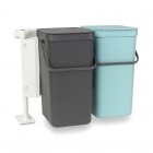 Cabinet Bin 'SORT & GO' 2 x 16L - Brabantia