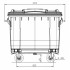 4-wheel waste container 660L ESE 4-wheel waste container 660L ESE