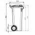 2-wheel waste container 80L ESE 2-wheel waste container 80L ESE