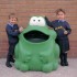Froggo 70L green recycling bin for children Froggo 70L green recycling bin for children
