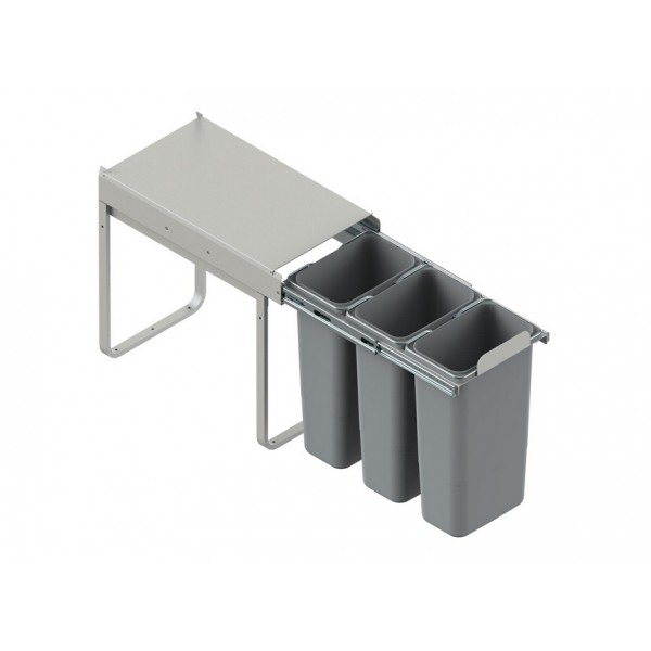 Pull-out waste segregation bin 3 x 9 L (30 cm) Pull-out waste segregation bin 3 x 9 L (30 cm)