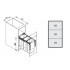 Pull-out waste segregation bin 3 x 9 L (30 cm) Pull-out waste segregation bin 3 x 9 L (30 cm)