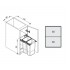 Cabinet segregation bin Aladin 2 x 8 L (30 cm) Cabinet segregation bin Aladin 2 x 8 L (30 cm)