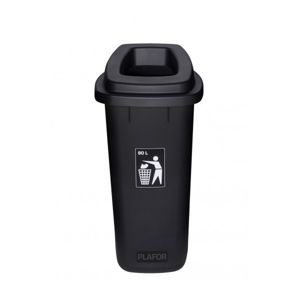 Universal Black Waste Bin Sort Bin 90L Universal Black Waste Bin Sort Bin 90L