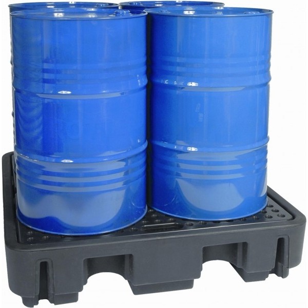 Spill pallet for 4 barrels 250L