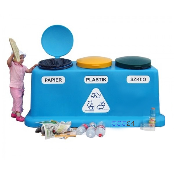 Waste Segregation Container 3 x 120L Trojak Standard Waste Segregation Container 3 x 120L Trojak Standard