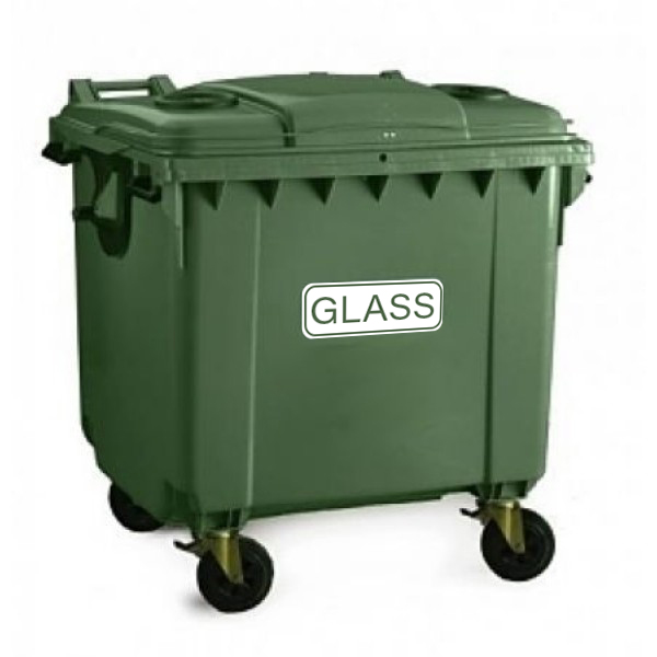 4-wheel glass segregation container 1100L ESE 4-wheel glass segregation container 1100L ESE