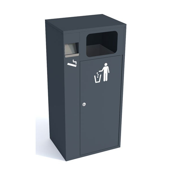 Square Cigarette Ashtray Bin 40 L Square Cigarette Ashtray Bin 40 L