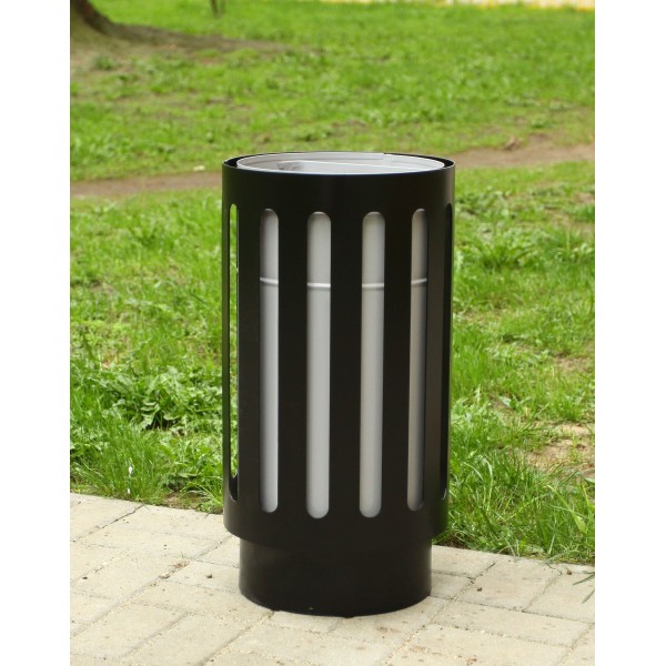 Outdoor Street Waste Bin Steel 30 L Outdoor Street Waste Bin Steel 30 L