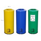 Segregation Bins Set Eko 3 x 85L Segregation Bins Set Eko 3 x 85L