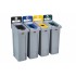 Slim Jim Waste Sorting Station 4 x 87 L Slim Jim Waste Sorting Station 4 x 87 L